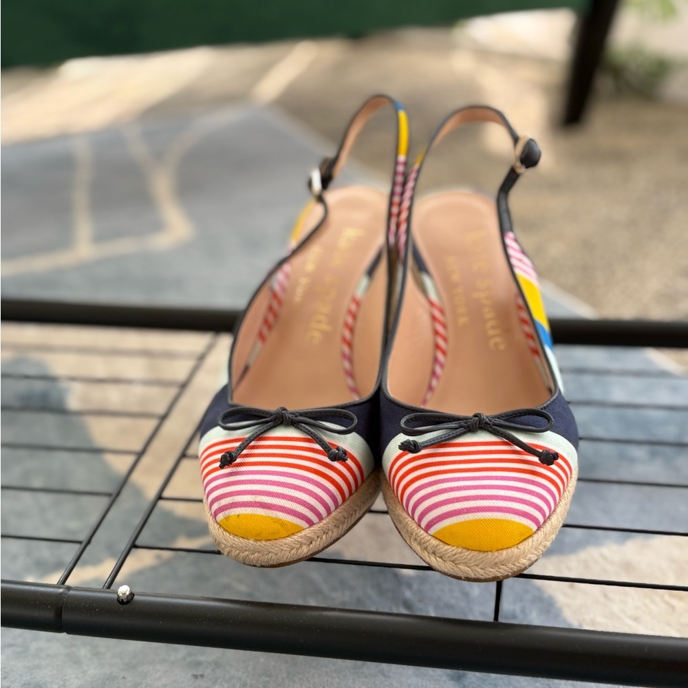 Kate Spade Pink and Yellow Heels